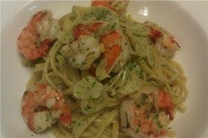 Shrimp scampi with linguine recipe