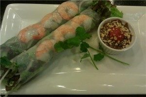 Vietnamese Spring Rolls with Hoisin Peanut Sauce