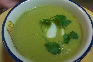 Mexican Cream of Poblano chile soup  (Cream of Poblano Chile Soup)